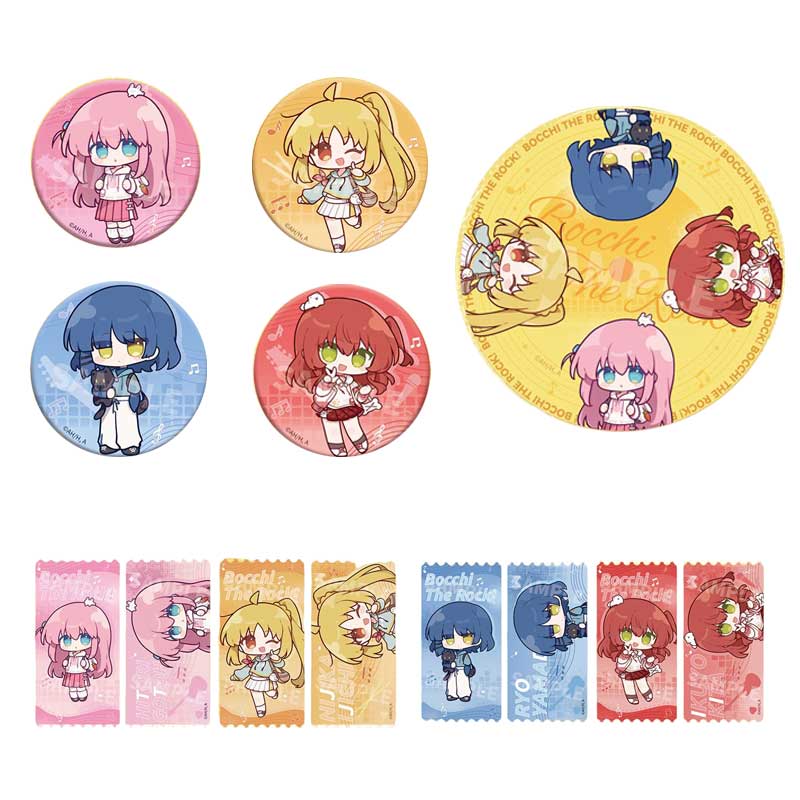 星河正版 孤独摇滚 背包系列 徽章杯垫镭射票 动漫周边 官谷