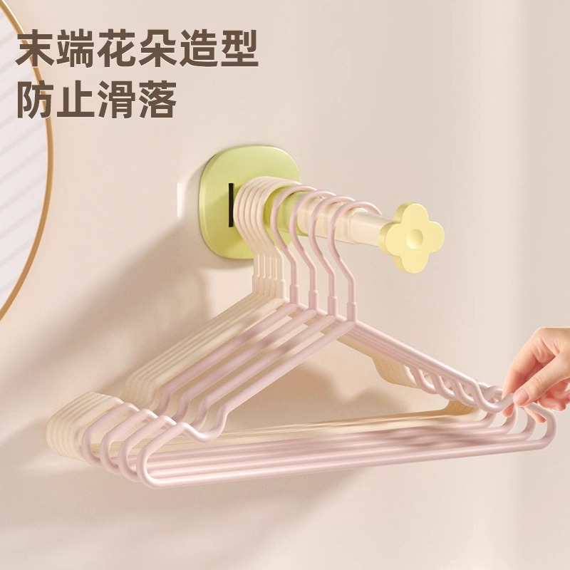 衣架收纳神器免打孔阳台家用多功能可伸缩整理挂晾衣架子墙上壁挂