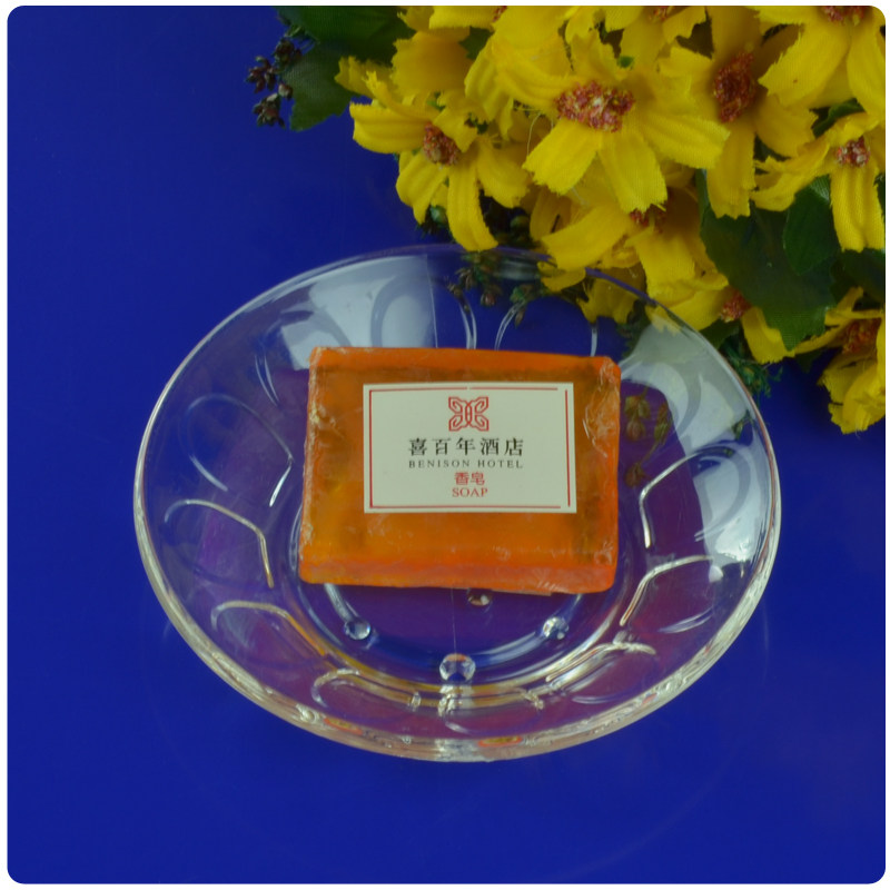 圆形透明亚克力皂碟香皂盒汉庭肥皂盒酒两用被少糖端头货架自