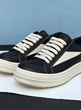 ro鞋男女低帮真皮增高RO侵权款正确高版22SS新款复古高街休闲板鞋