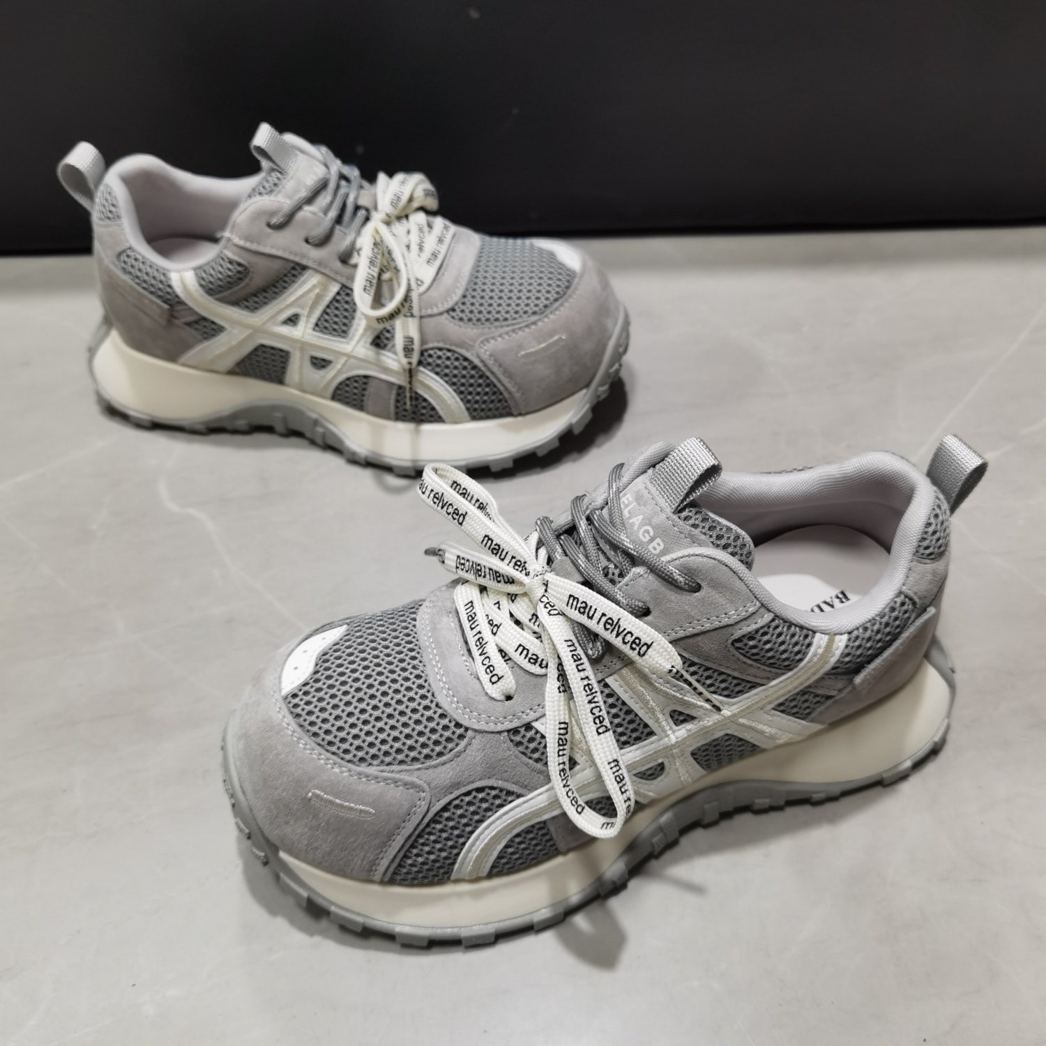 欣源家新款休闲风拼色德训鞋女网面透气增高阿甘鞋交叉绑带运动鞋,女鞋,德训鞋,淘宝优惠券,粉丝福利购,淘宝优惠卷