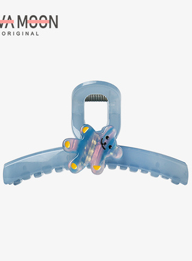 高级感气质小熊抓夹后脑勺简约大号鲨鱼夹发量多后脑勺盘发夹发卡