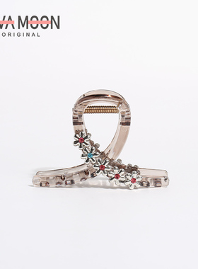 2025新款韩系抓夹发饰女小众水钻高级感后脑勺盘发鲨鱼夹发夹头饰