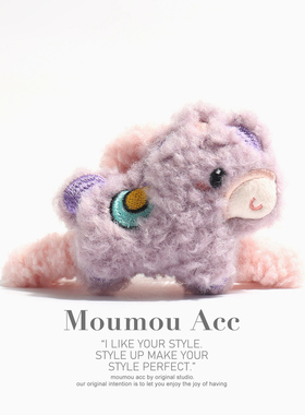 马上来财毛绒抓夹2026新款秋冬鲨鱼夹大号发饰女创意氛围感发夹