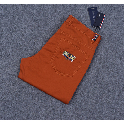 中青年小直筒水洗时尚修身休闲裤