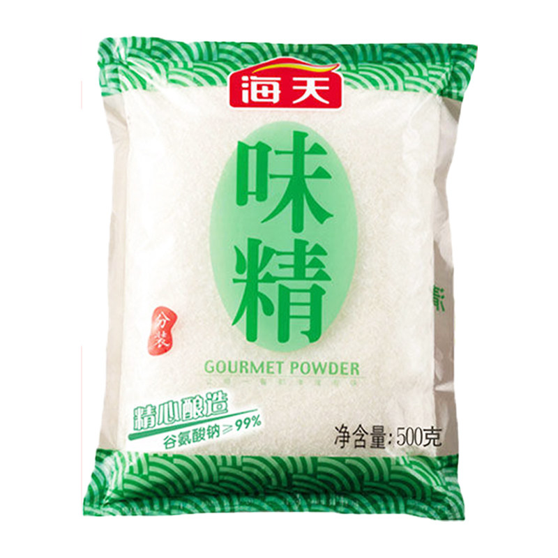 海天味精500g提鲜晶体拌菜炒菜煲汤烧烤火锅麻辣烫增味家用调味品