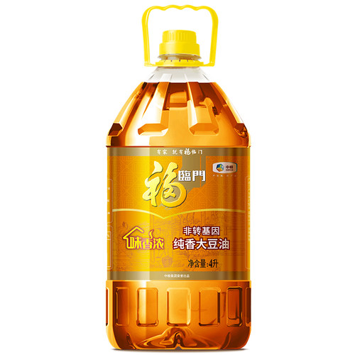 福临门非转基因纯香大豆油4L