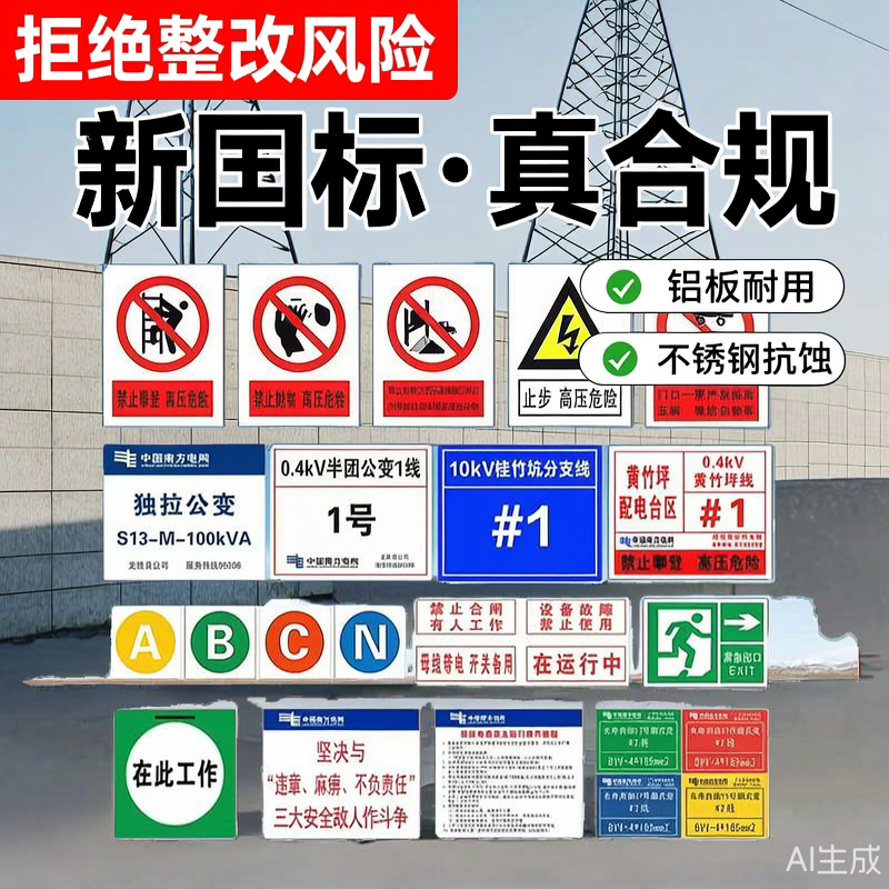 铁塔警示牌支架工厂直营店图片