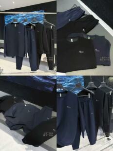 春款薄达七诗奥斯特大码上衣男装宽松加肥加大胖人卫衣套装T711#