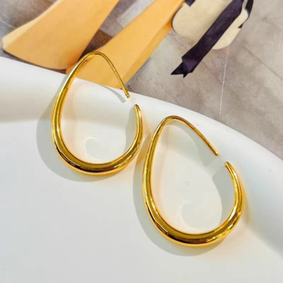 足金999耳环耳圈耳饰送女朋友礼物2026新款