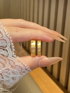 足金999情侣对戒招财福戒水贝黄金古法对戒2026新款送礼送女朋友