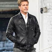 皮匠门 MEN 英国植鞣绵羊皮衣男夹克翻领拉链欧美复古机车LM9157A