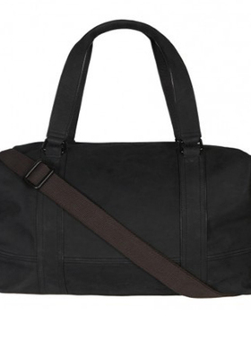 皮匠门 植鞣牛皮男款大包 方形旅游用大容量 黑色复古欧美AH002