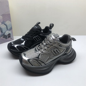 女春夏轻奢重工满钻休闲运动鞋 专柜撤柜真皮女鞋 欧洲站超火老爹鞋