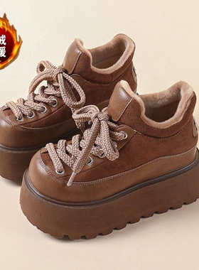 KBNB万人种草2024春秋款设计感板鞋厚底增高老爹鞋女