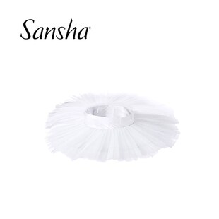 三沙儿童TUTU裙粉色芭蕾舞中裙专业表演裙白色半身裙纱裙 Sansha