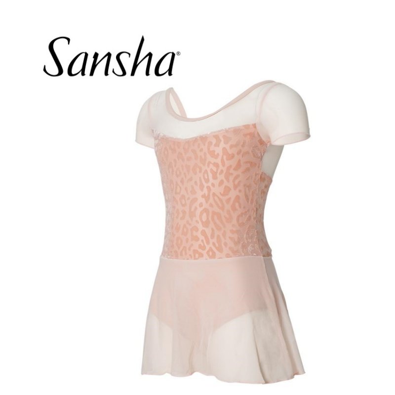 sansha/三沙儿童舞蹈裙子女 短袖芭蕾舞服轻薄豹纹连体练功服表演,运动/瑜伽/健身/球迷用品,芭蕾舞服,淘宝优惠券,粉丝福利购,淘宝优惠卷