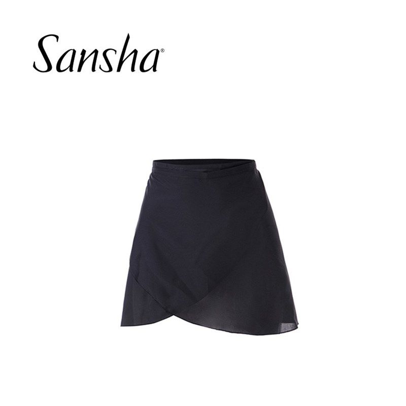 Sansha/三沙芭蕾裙成人雪纺短裙芭蕾舞演出裙舞蹈系带练习裙