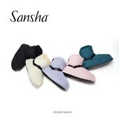 秋冬加绒跳舞鞋 芭蕾古典舞练功鞋 WOOL 三沙舞蹈保暖靴儿童 sansha