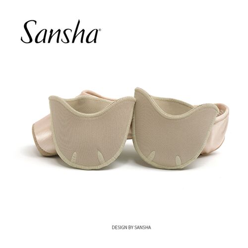 Sansha/三沙护脚足尖套 单面凝胶脚尖套弹力棉布芭蕾舞足尖套PAD6