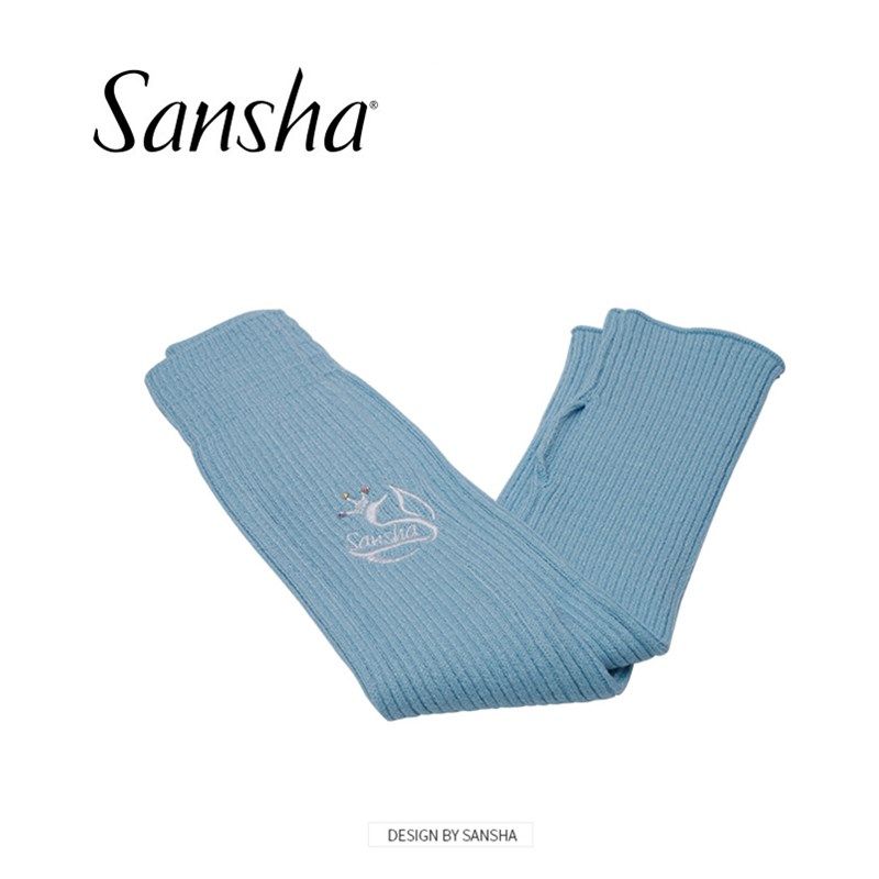 sansha 三沙儿童针织护腿套 女童秋冬跳舞训练保暖芭蕾舞蹈袜套