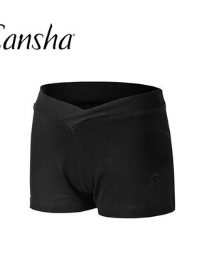 Sansha /三沙儿童运动短裤女紧身练功瑜伽裤女防走光健身裤Y0655C