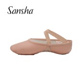 软底鞋 练功鞋 女 两片底软鞋 77LCO Sansha 猫爪鞋 三沙牛皮芭蕾舞鞋