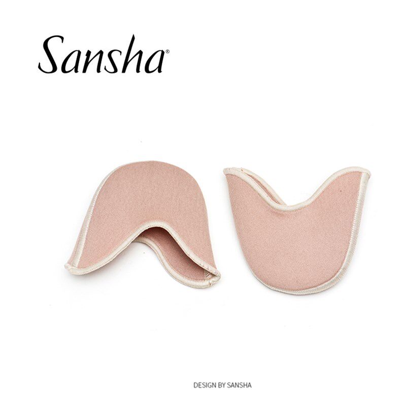 Sansha/三沙芭蕾舞凝胶足尖套足尖鞋护脚套弹力帆布脚尖套cg-pad2