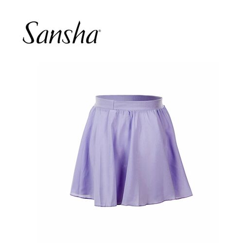Sansha/三沙芭蕾舞女童练功裙 儿童演出考级舞蹈裙雪纺短裙Y0752P