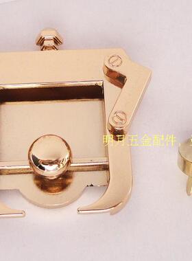 箱包锁五金配件方形手袋按键皮具