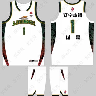 26新款CBA辽宁队球衣付豪1号赵继伟3号姜宇星9号美式篮球队服定制