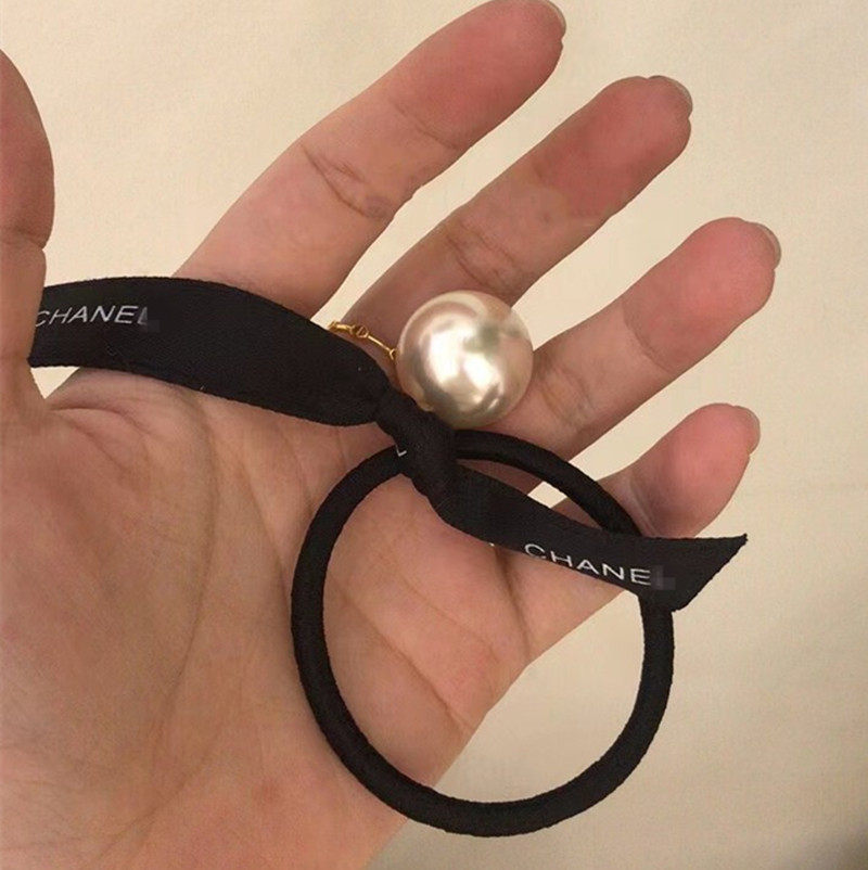 珍珠发圈发饰粗皮筋高弹性发绳