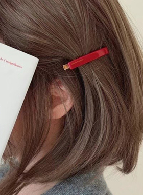 韩国进口发饰creation france金标发夹简约百搭环保鸭嘴夹侧边夹