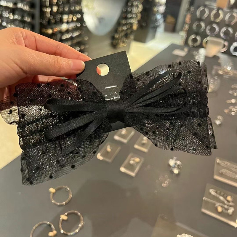 nyunyu蕾丝高档蝴蝶结发夹顶夹