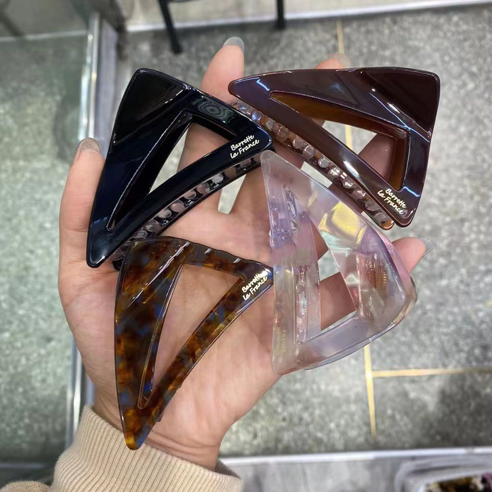 法式醋酸france金标三角鲨鱼夹