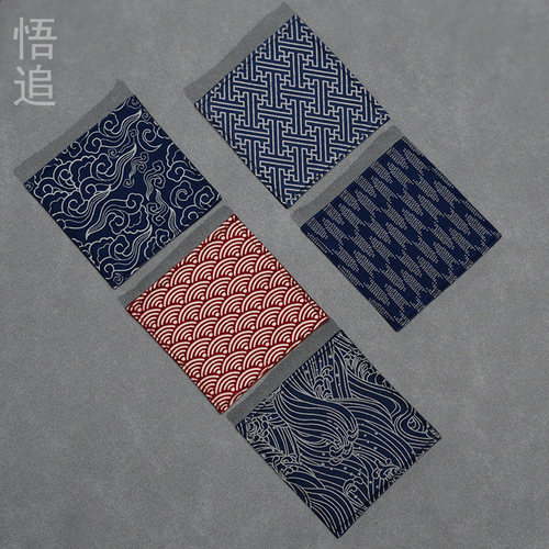 手工布艺茶杯垫禅意茶道隔热垫