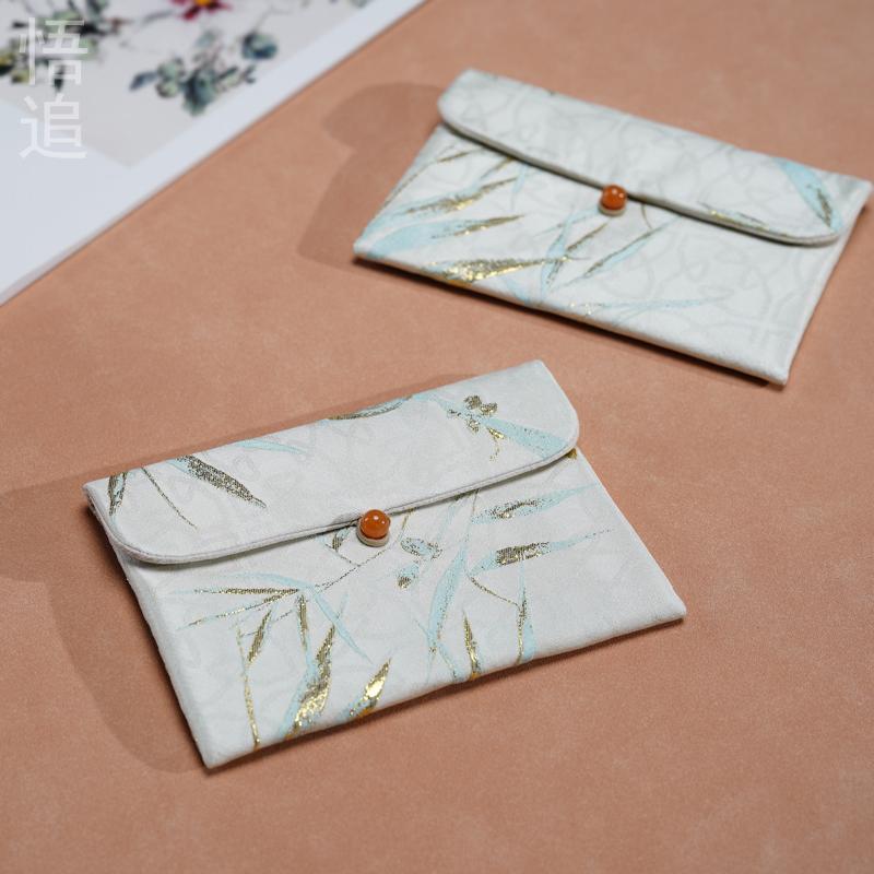 高档珠宝首饰收纳大布袋子织锦文玩手串饰品包装袋纽扣手机钱包袋