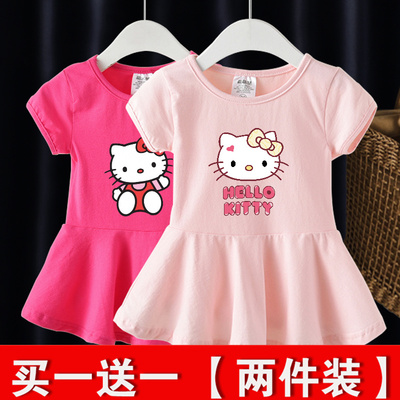 女童纯棉连衣裙0-1一2岁女宝宝夏装裙儿童装洋气衣服婴儿夏季裙子