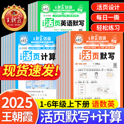 2025王朝霞活页默写计算