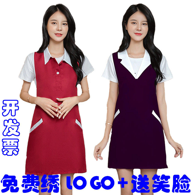 韩式风高级化妆美容师罩衣围裙