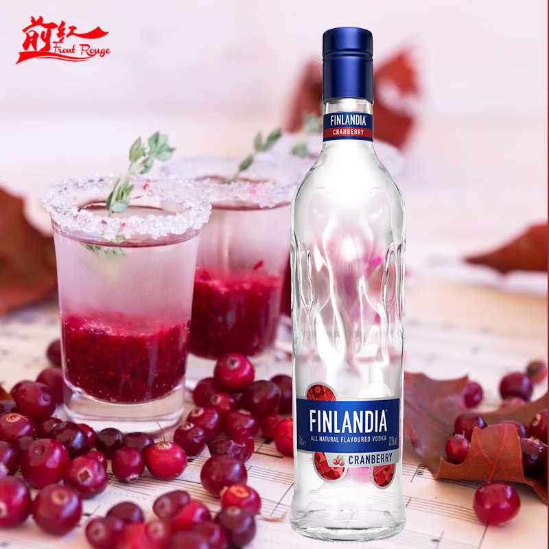 进口 洋酒 FINLANDIA VODKA芬兰伏特加蔓越莓风味 鸡尾酒调酒基酒