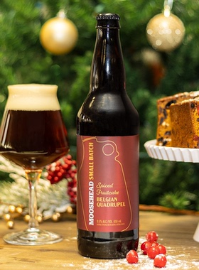 加拿大进口moosehead魔书精酿水果蛋糕比利时四料风味啤酒650ml