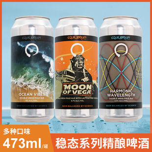 美国进口 稳态精酿啤酒473m同步十八秭MC二次方扎染科学 浑浊艾尔