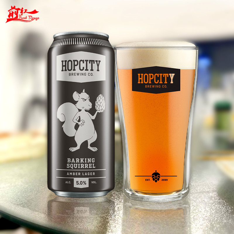 加拿大原装大进口魔书啸天鼠琥珀拉格麦芽精酿啤酒 473ml*6听罐装