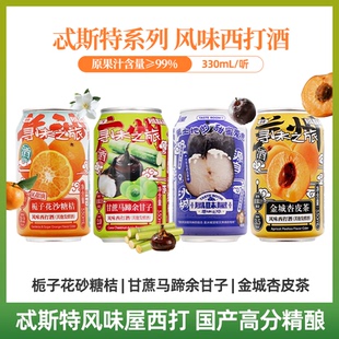 国产精酿忒斯特风味屋西打水果啤酒 寻味之旅甘蔗马蹄冻梨杏皮茶
