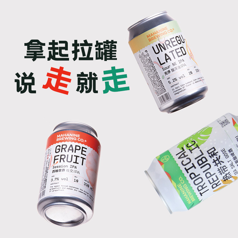 大九酿造 热卖混搭3罐装 国产精酿啤酒 古斯酸啤果啤鲜啤浑浊ipa