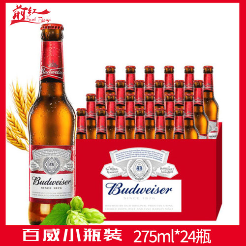 Budweiser前红小瓶经典醇正啤酒