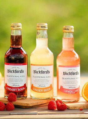 澳洲进口Bickford's贝可福姜香草柠檬酸橙果汁含气苏打水275ml