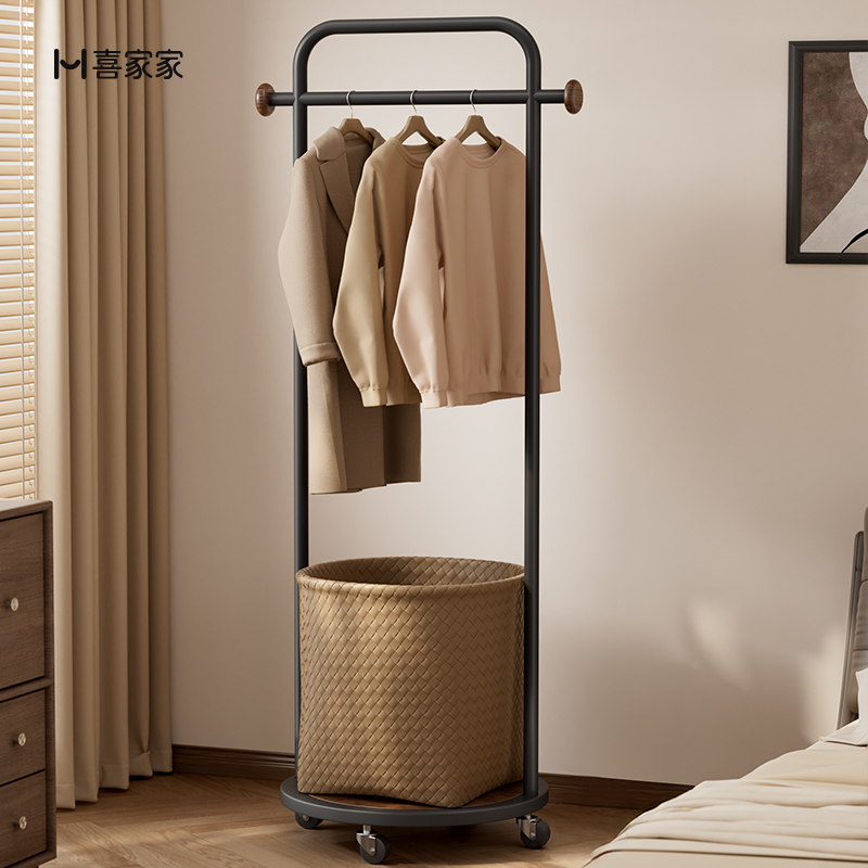 小空间收纳大容量落地挂衣架