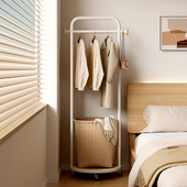 衣帽架挂衣架落地卧室床尾衣服挂架新款 客厅可移动置物晾衣服架子